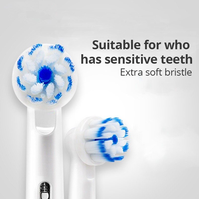 Đầu bàn chải NITESA cho máy Oral-B – kiểu Sensitive Clean, lông mềm