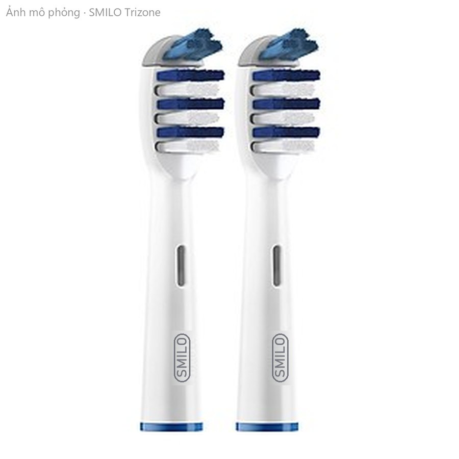 Đầu bàn chải NITESA cho máy Oral-B – kiểu Trizone, 3 vùng lông (ảnh mô phỏng)