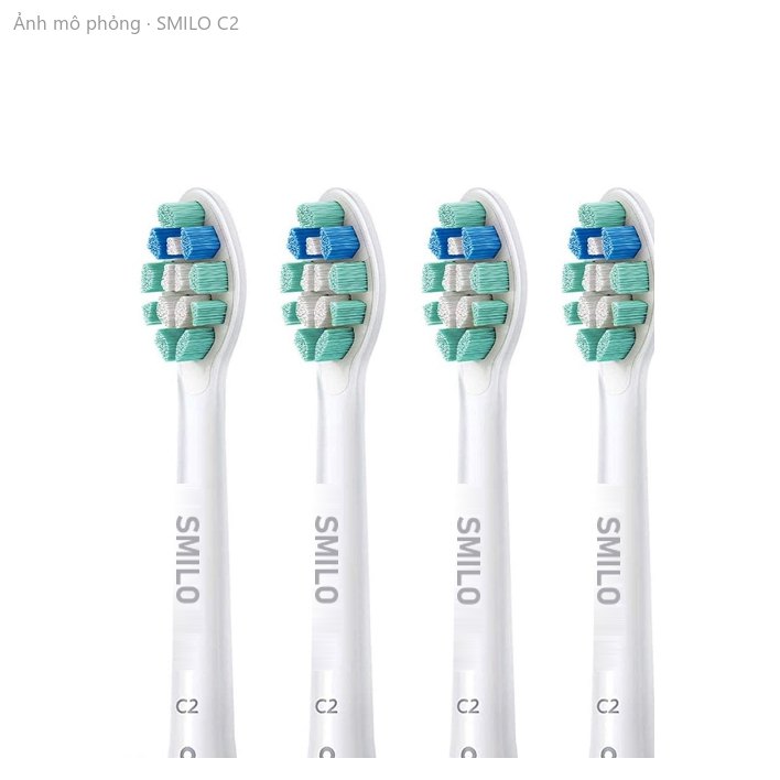 Đầu bàn chải NITESA cho máy Philips Sonicare – kiểu C2, sạch mảng bám viền nướu (ảnh mô phỏng)