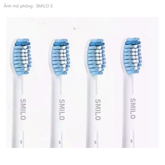 Đầu bàn chải NITESA cho máy Philips Sonicare – kiểu S, lông siêu mềm cho răng nhạy cảm (ảnh mô phỏng)