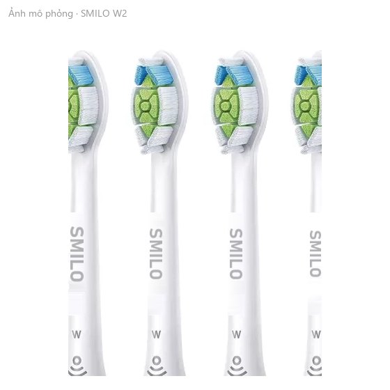 Đầu bàn chải NITESA cho máy Philips Sonicare – kiểu W2, giảm ố sáng răng (ảnh mô phỏng)
